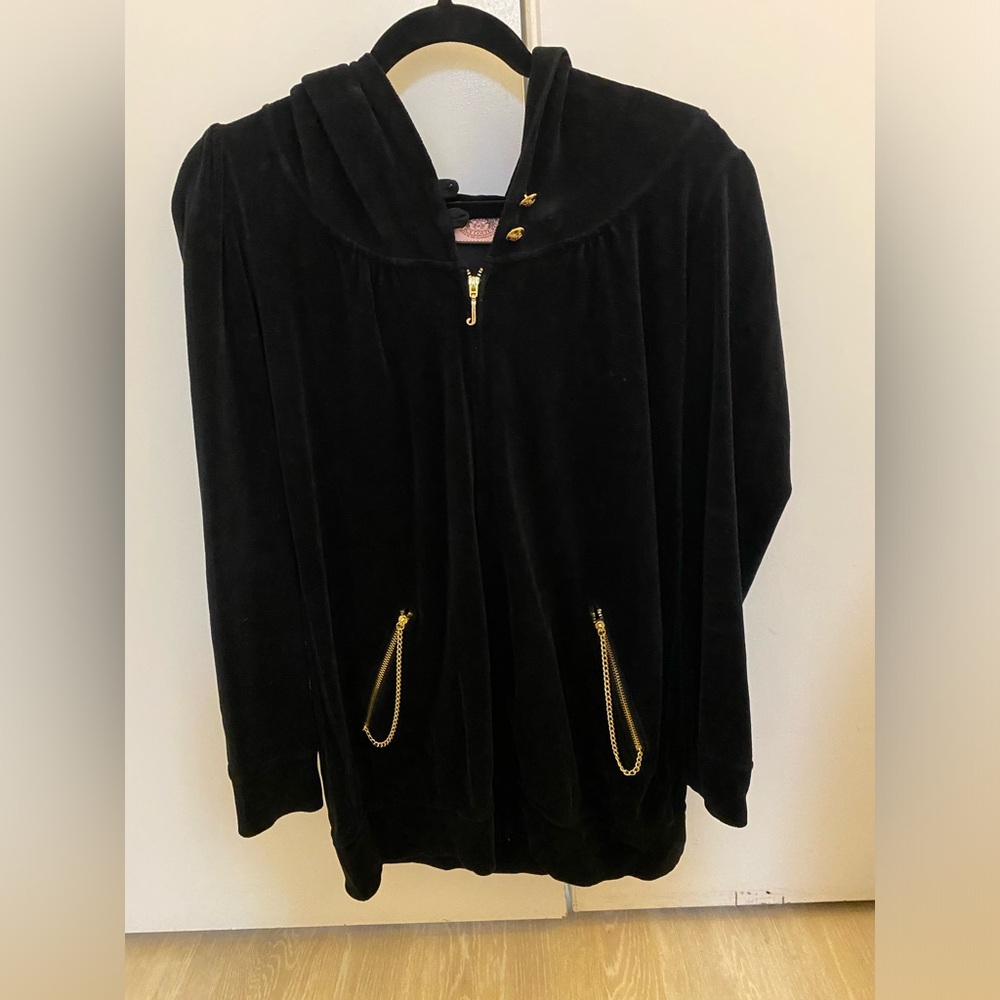 Juicy Couture hoodie, black, size Medium
